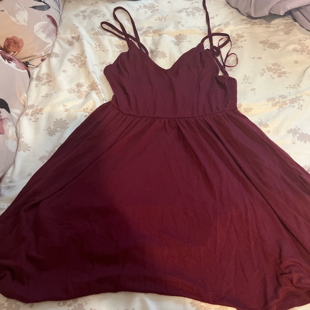 Red Dress and back opened
